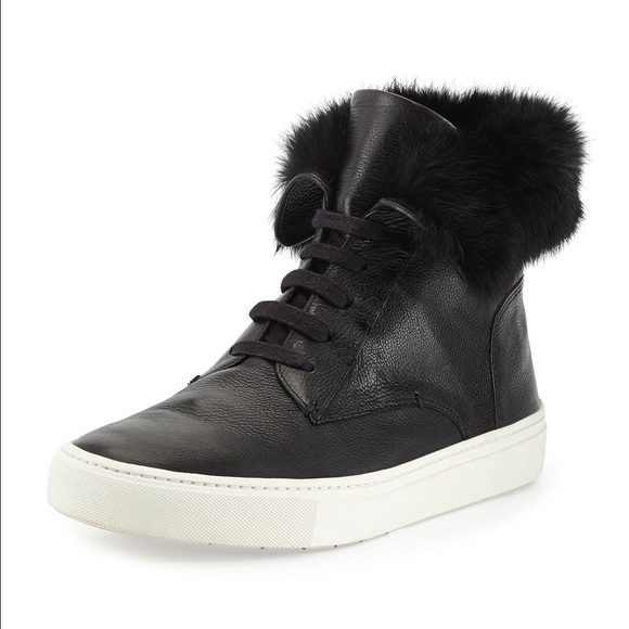 Vince Fur Sneakers - Picture 1 of 7
